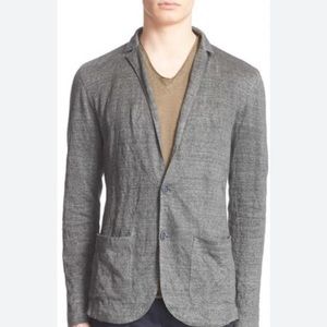 John Varvatos Metal/linen blazer
